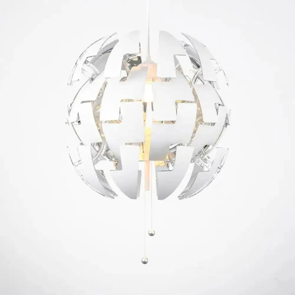 Modern Metal Hanging Pendant Light for Restaurants - Gold/Silver Explosion Design