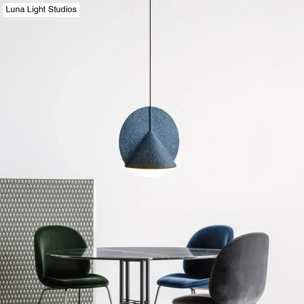 Nordic Modern 1-Light Round Shade Pendant Lamp for Living Room