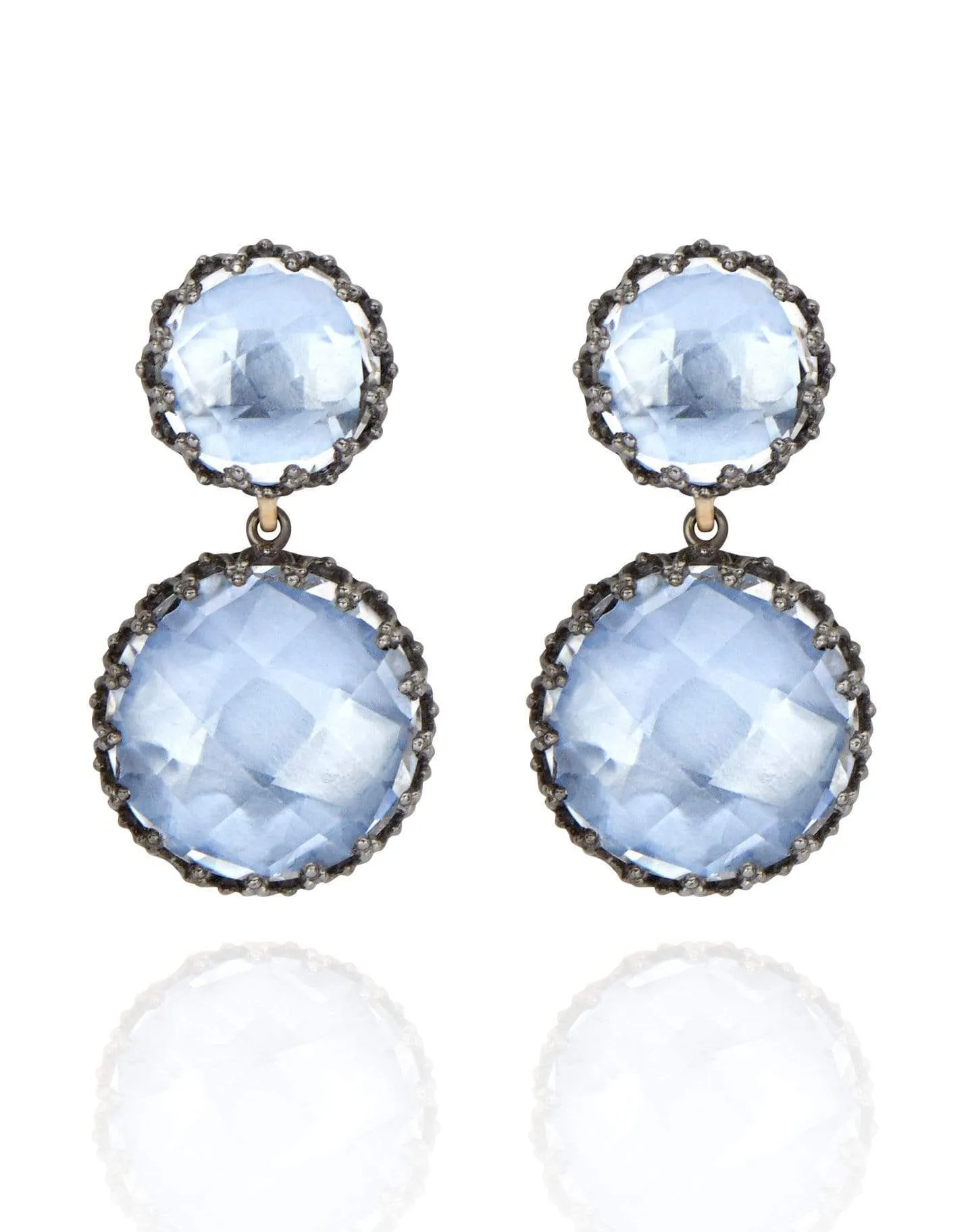 Olivia Small Day Night Earrings - Ice