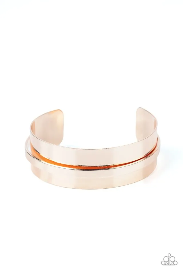 Paparazzi Bracelet ~ A HAUTE Number - Rose Gold