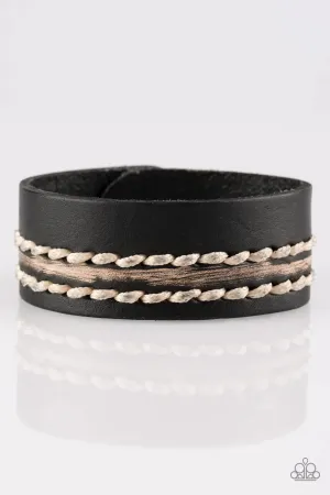 Paparazzi Bracelet ~ Beach Boy - Black