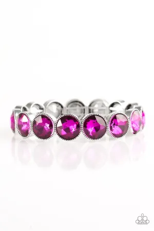 Paparazzi Bracelet ~ Number One Knockout - Pink