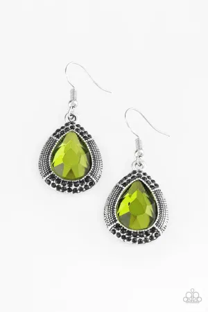 Paparazzi Earring ~ Grandmaster Shimmer - Green