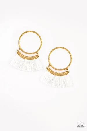 Paparazzi Earring ~ This Is Sparta! - Gold