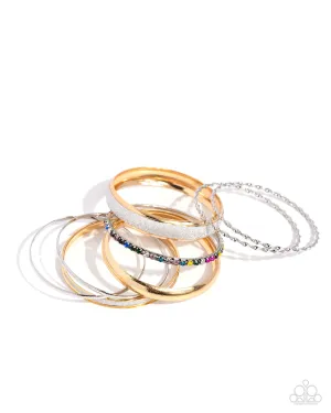 Paparazzi Smoldering Stack - Multi Bracelets