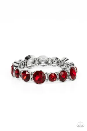 PAPARAZZI Twinkling Tease - Red BRACELETS