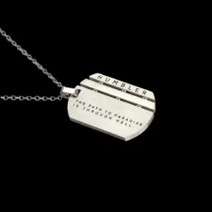 'Path to Paradise' Dog Tag ( Silver )