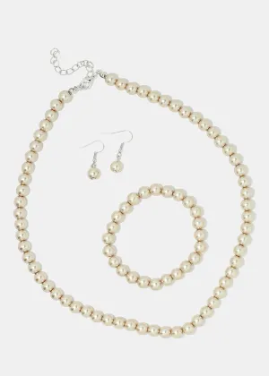 Pearl Necklace Set