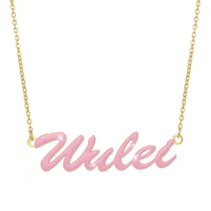 Pink Handmade Minimalistic Custom Name Jewelry