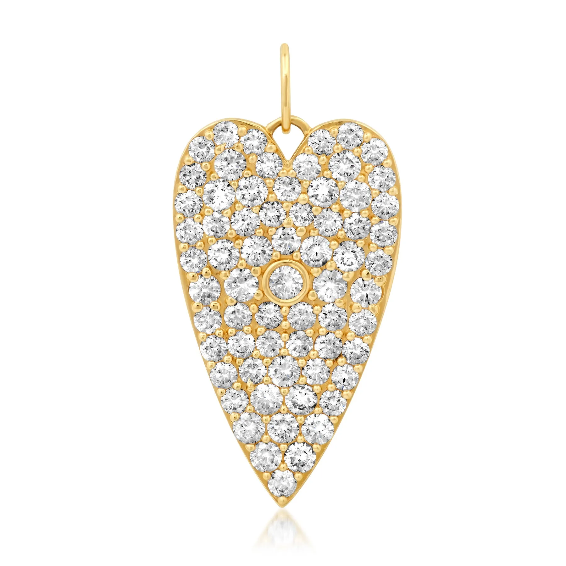 PURE HEART DIAMOND PENDANT, 14kt GOLD