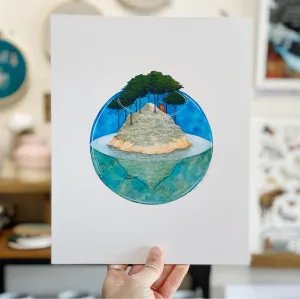 "Small World" Bear Print