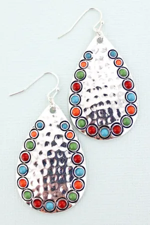 SALE! Pebble Creek Multi-Color Teardrop Earrings