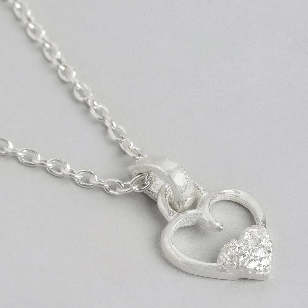 Silver Heart-shaped Pendant