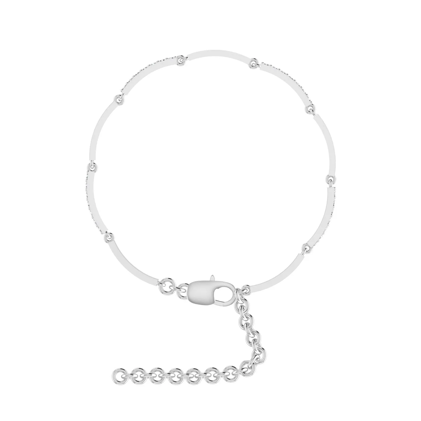 Silver Lustrous Bracelet