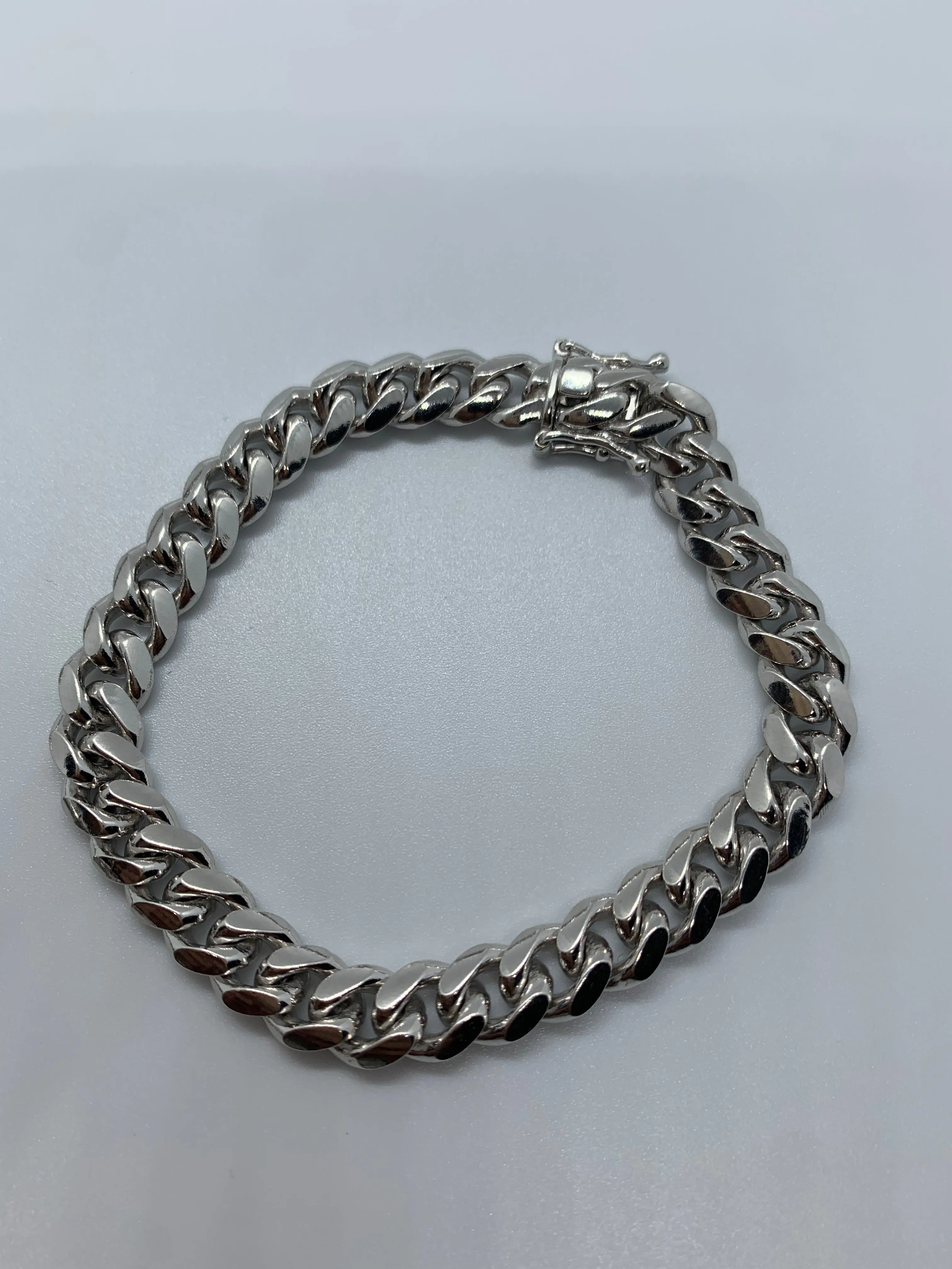 Sterling Silver 925 Cuban Curb Bracelet (8.5mm)