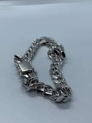 Sterling Silver 925 Cuban Curb Bracelet (8.5mm)