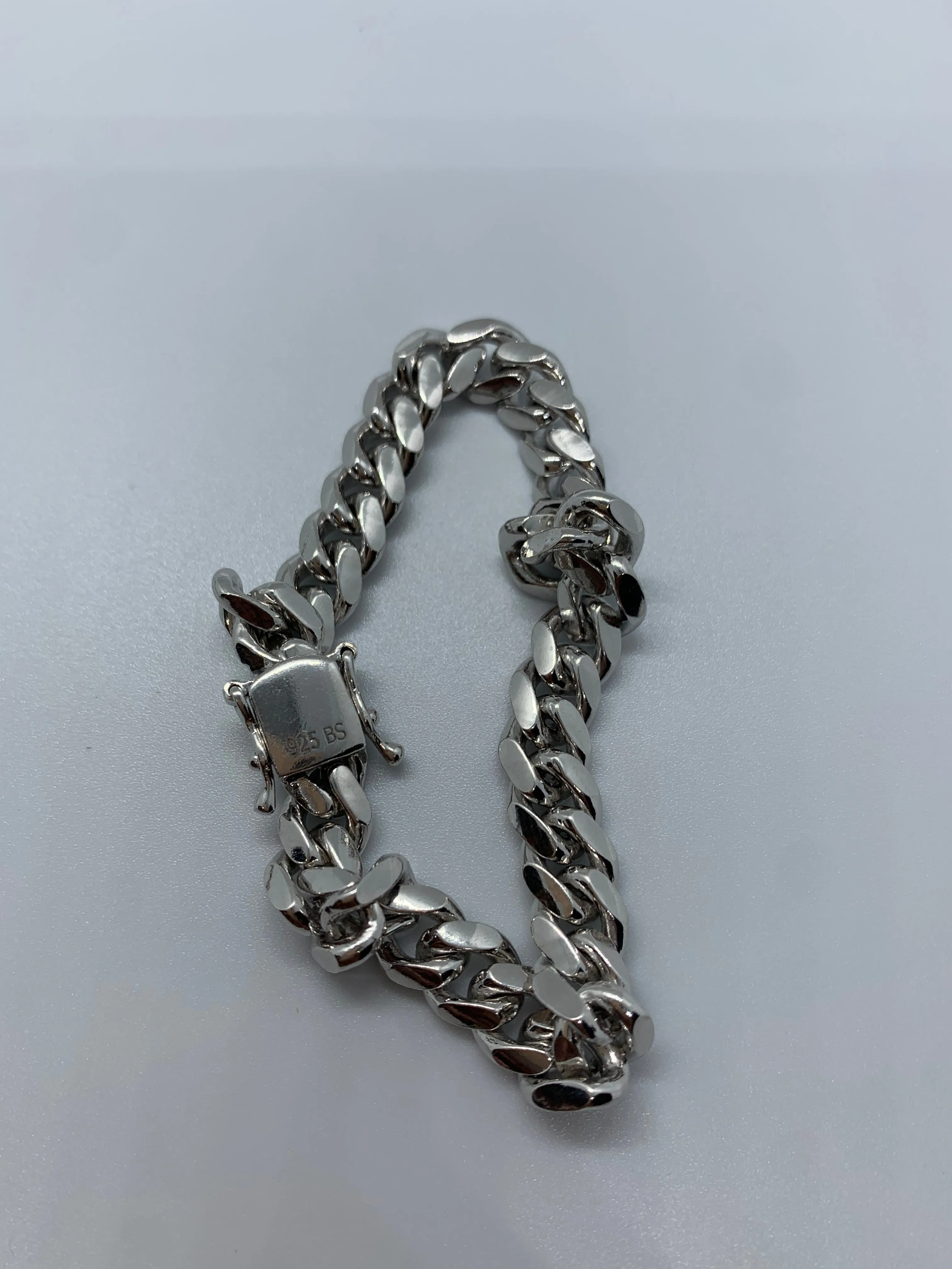 Sterling Silver 925 Cuban Curb Bracelet (8.5mm)