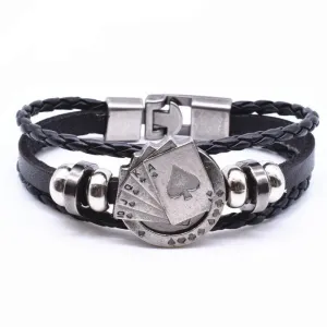 Straight Flush Poker Charm Bracelet