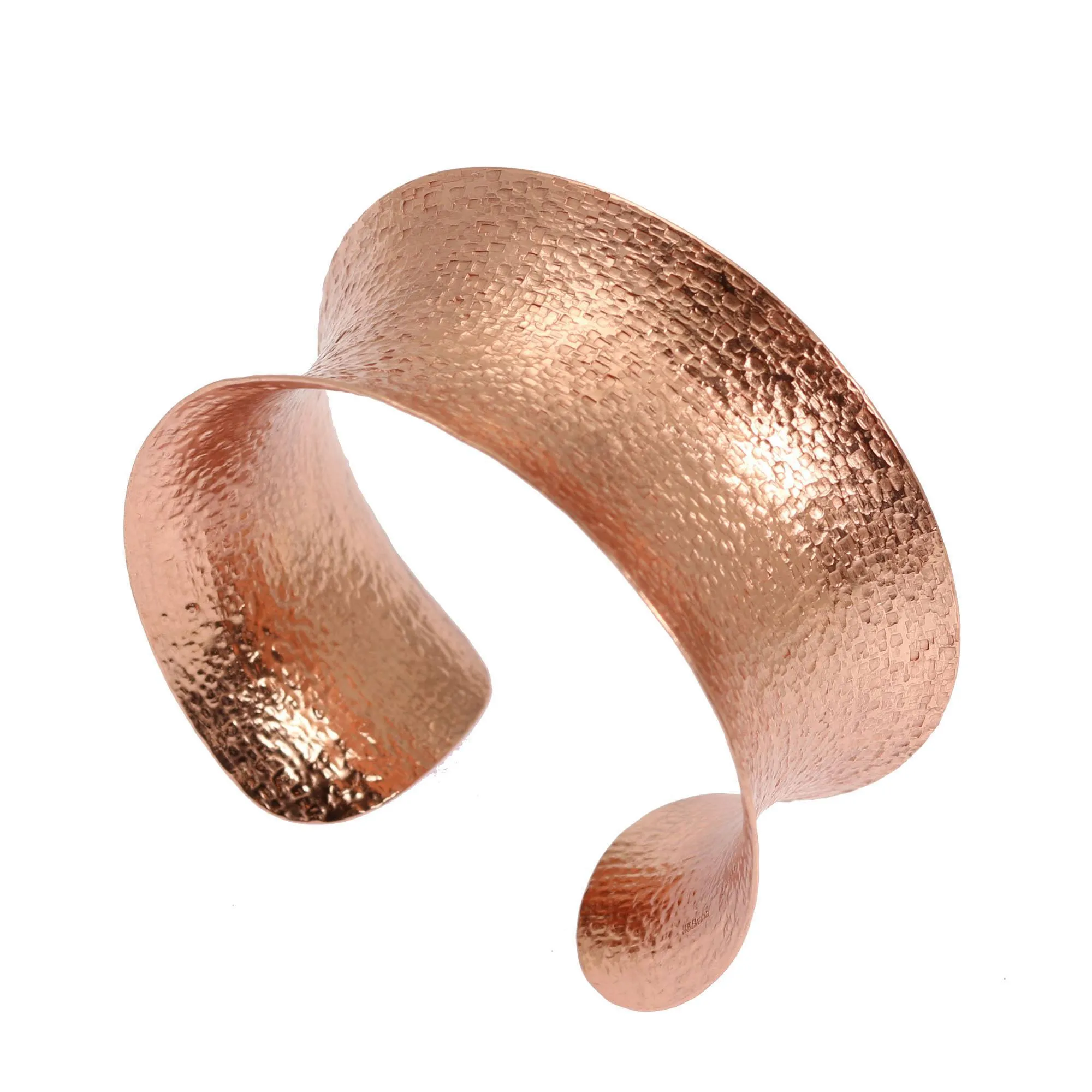 Texturized Copper Cuff Bracelet