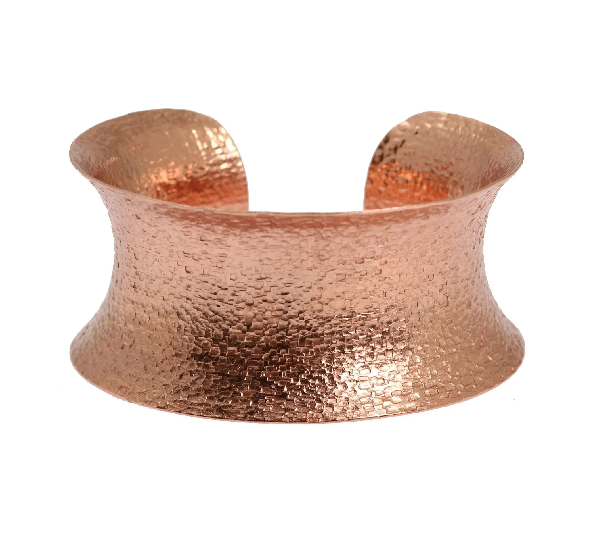 Texturized Copper Cuff Bracelet