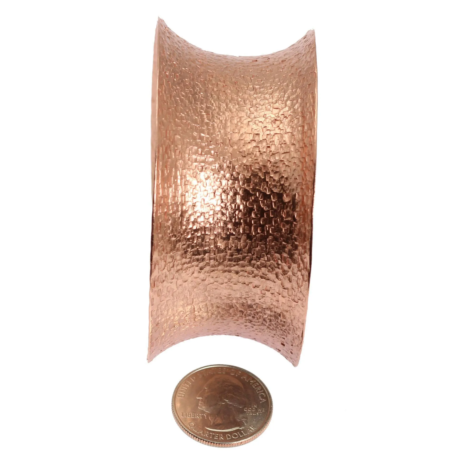 Texturized Copper Cuff Bracelet