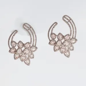 The Ivana Rosegold Diamantes Cluster Diamond Earrings 18kt | Editor’s Pick