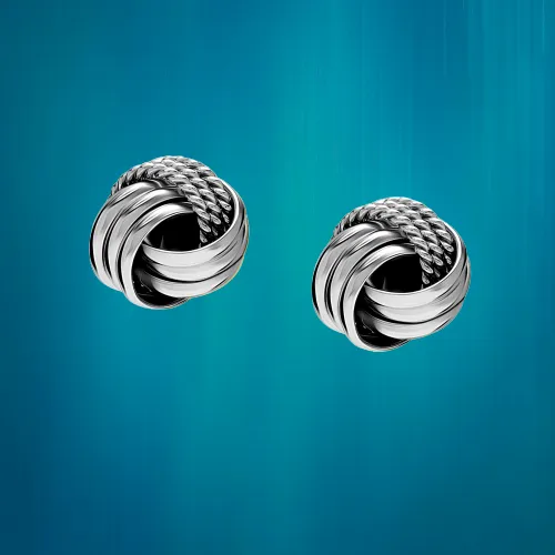 Trendy Silver Plated Small Stud Earring For Women