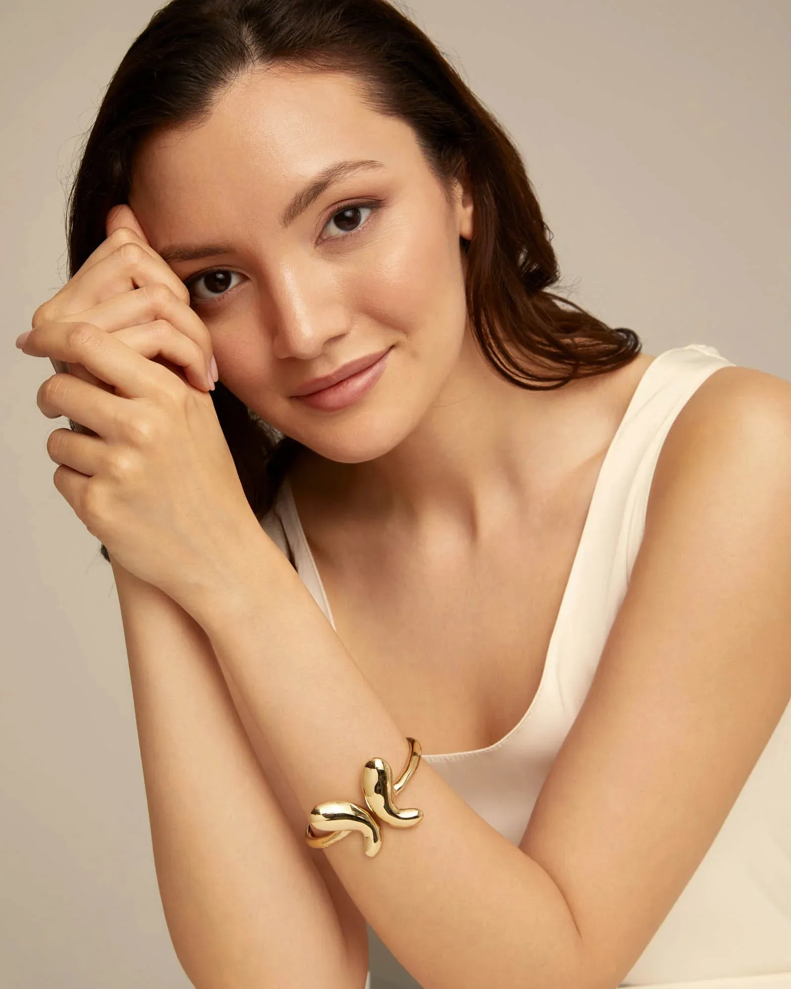 UNOde50 18K Gold Plated Butterfly Bracelet