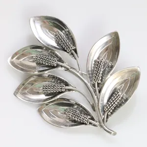 Vintage Aarre & Krogh Danish Jewelry | Modernist Six Calla Lily Brooch