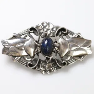 Vintage Georg Jensen Jewelry | Rare Art Nouveau Cicada Bug Brooch 19