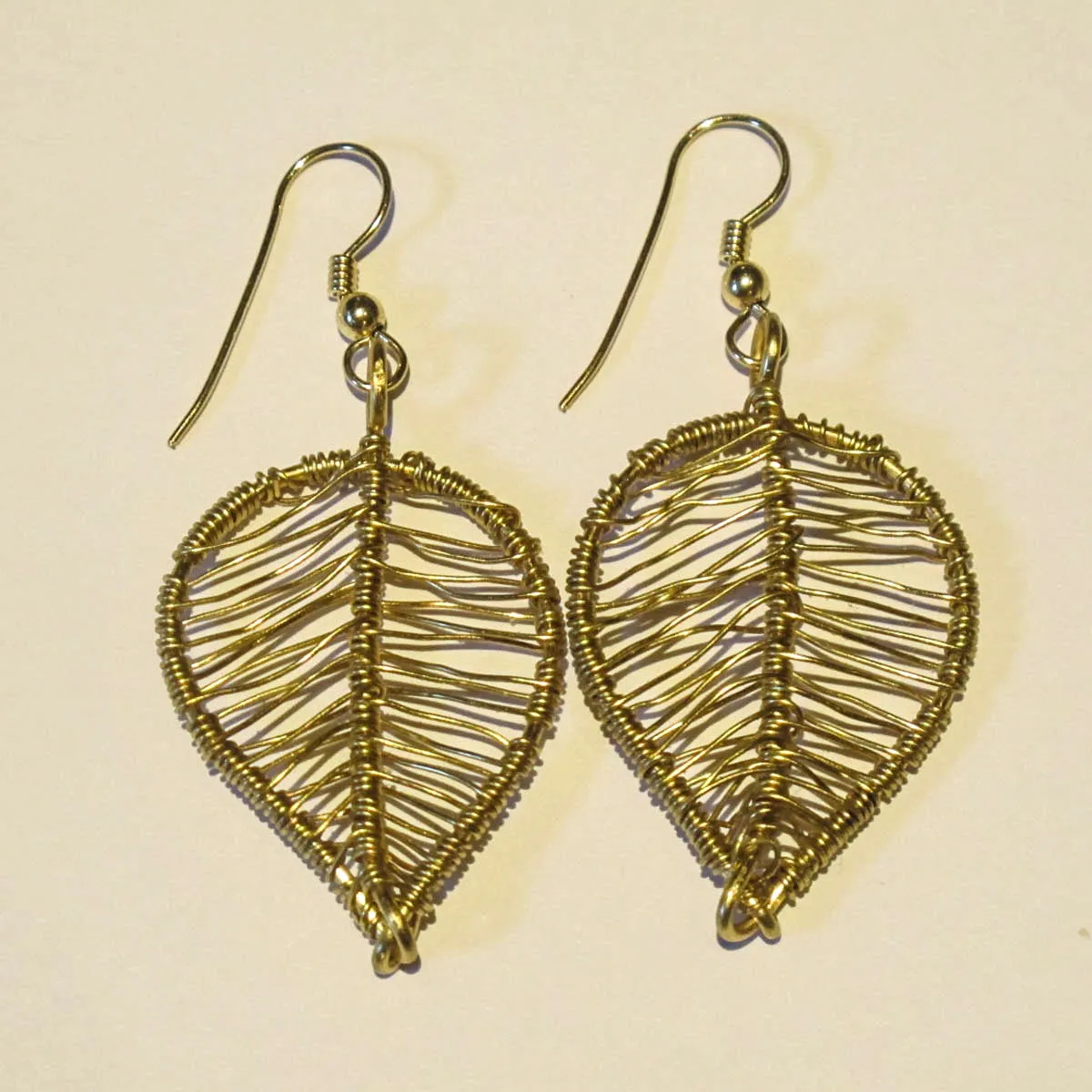 Wired Leaf Earrings