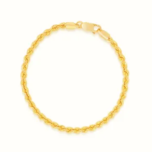 Women's Vermeil Rope Bracelet 6mm