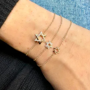 Yellow Gold Star of David Stack