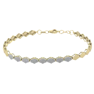 ZB855-Y Bracelet in 14k Gold with Diamonds